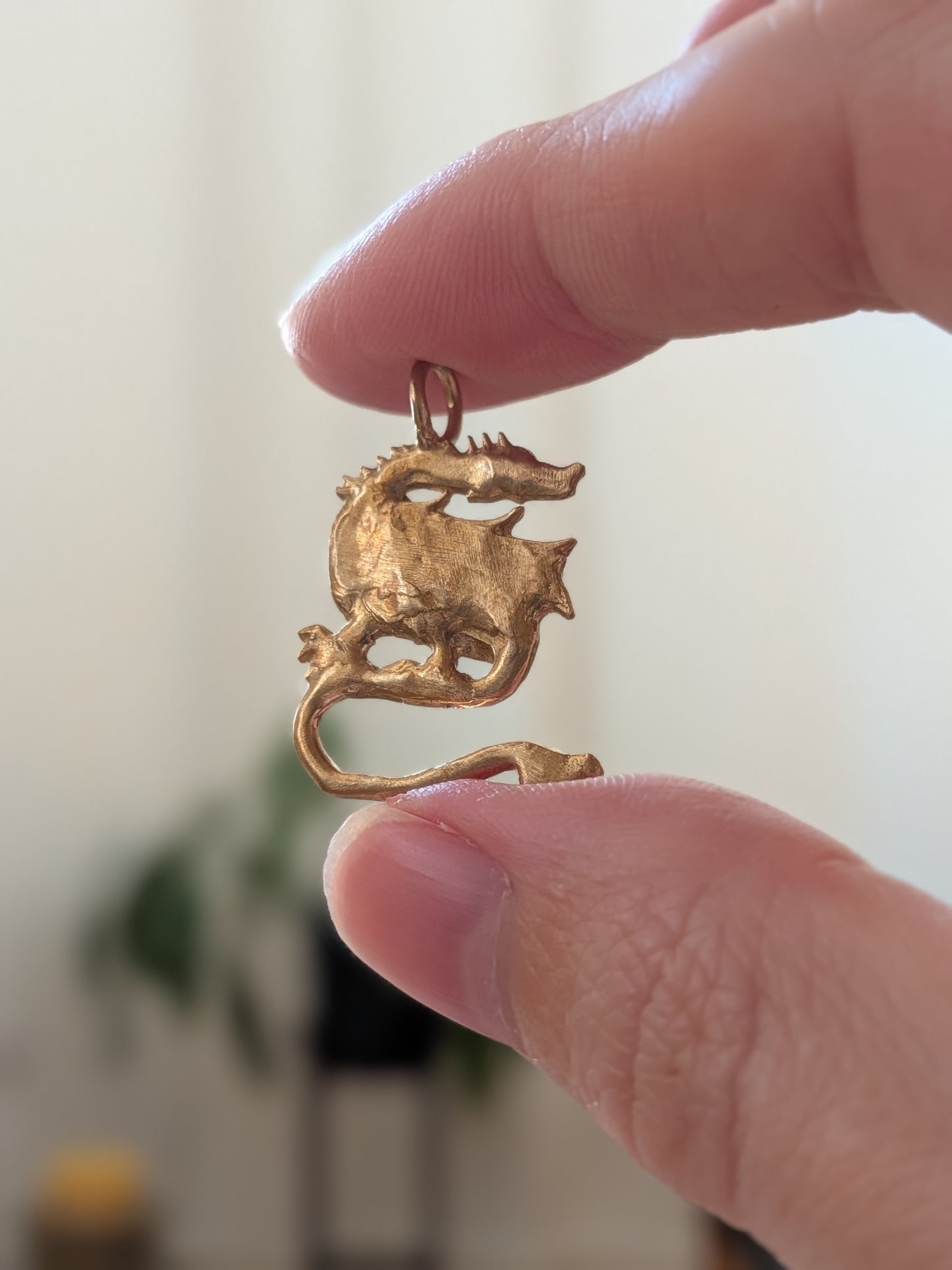 Wyvern Bronze Charm