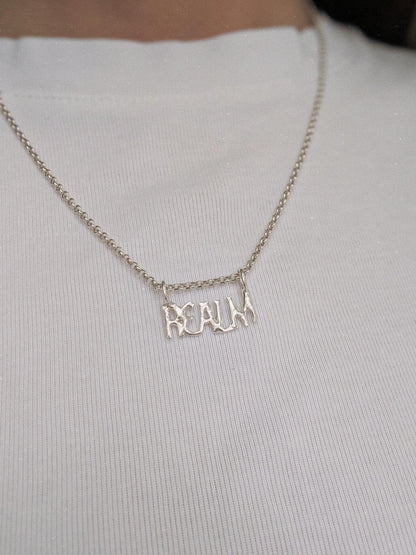 Word Charm Silver