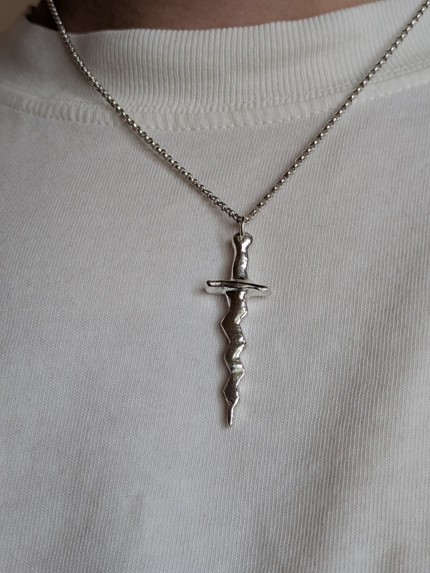 Sword Charm Silver