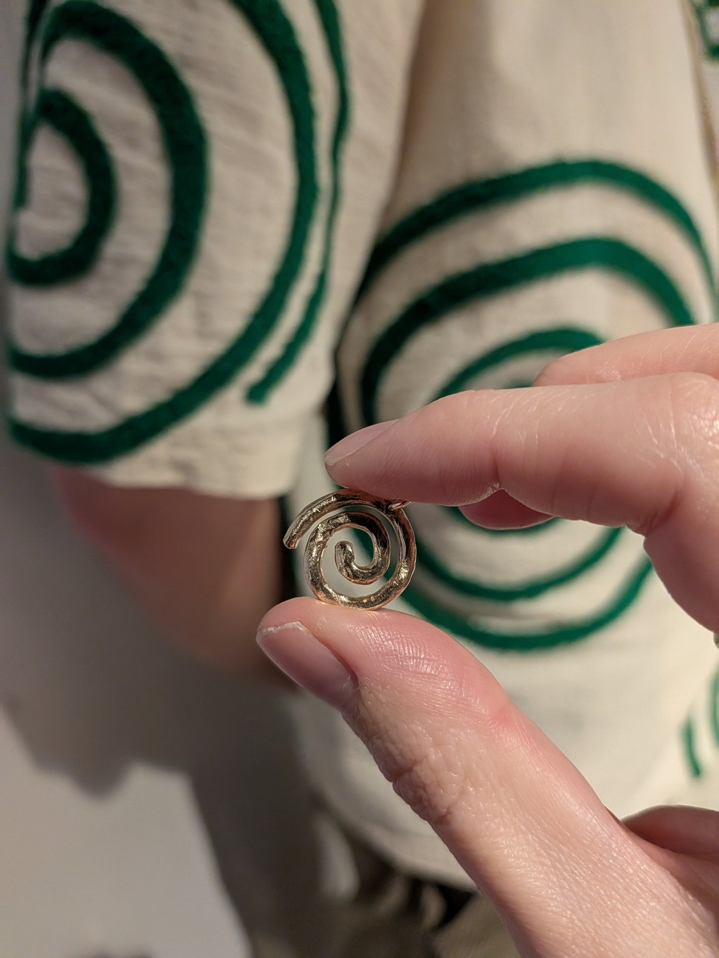 Spiral Charm Silver