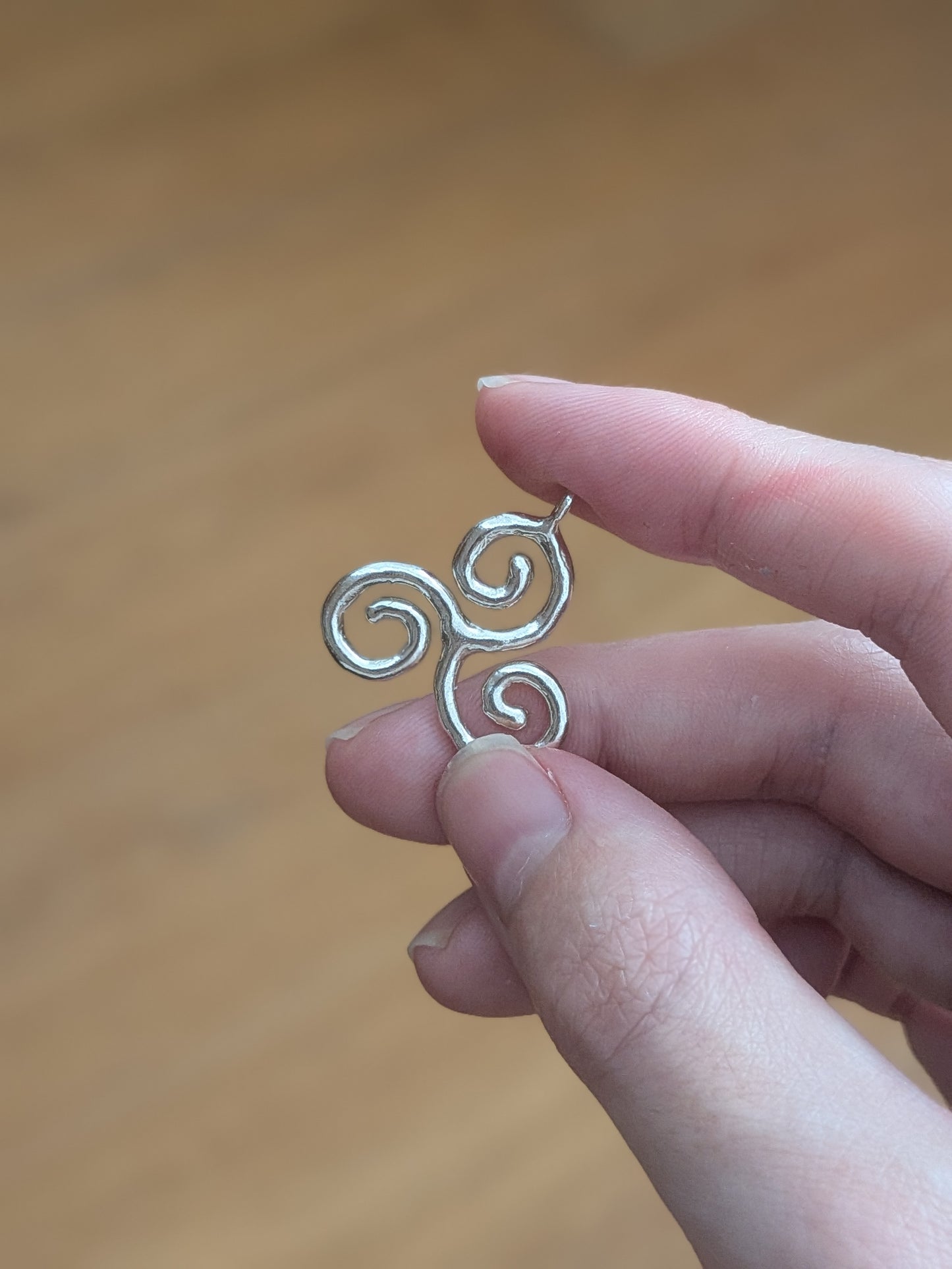 Triskelion Silver Charm