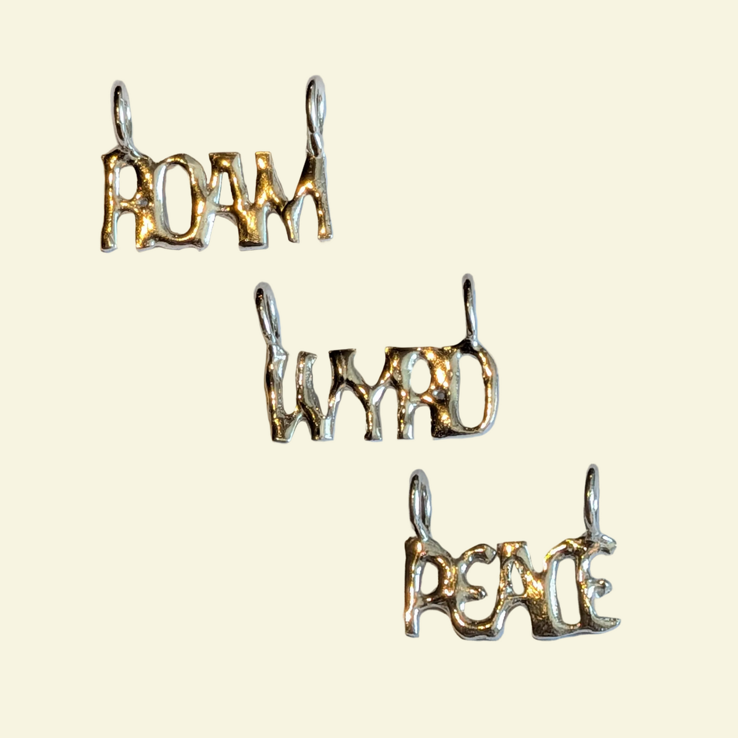 Word Charm Silver