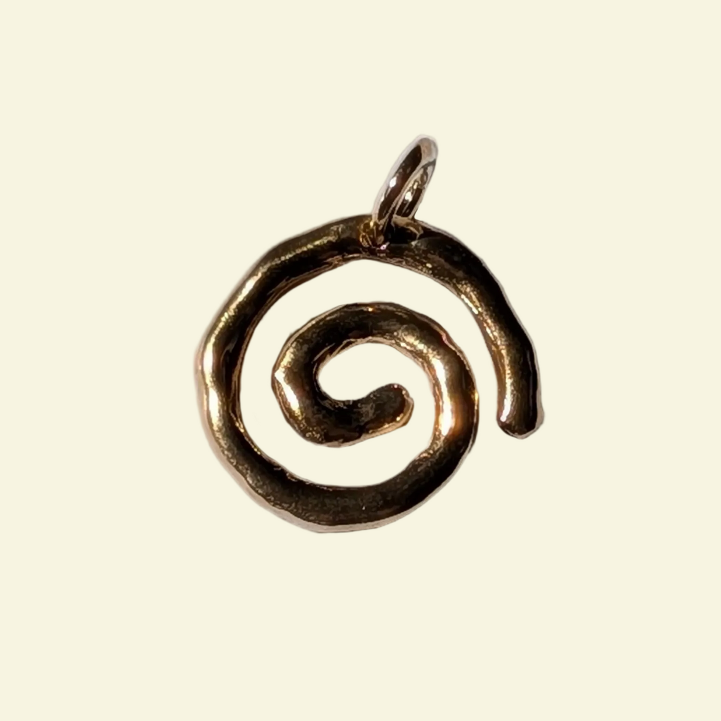 Spiral Charm Bronze