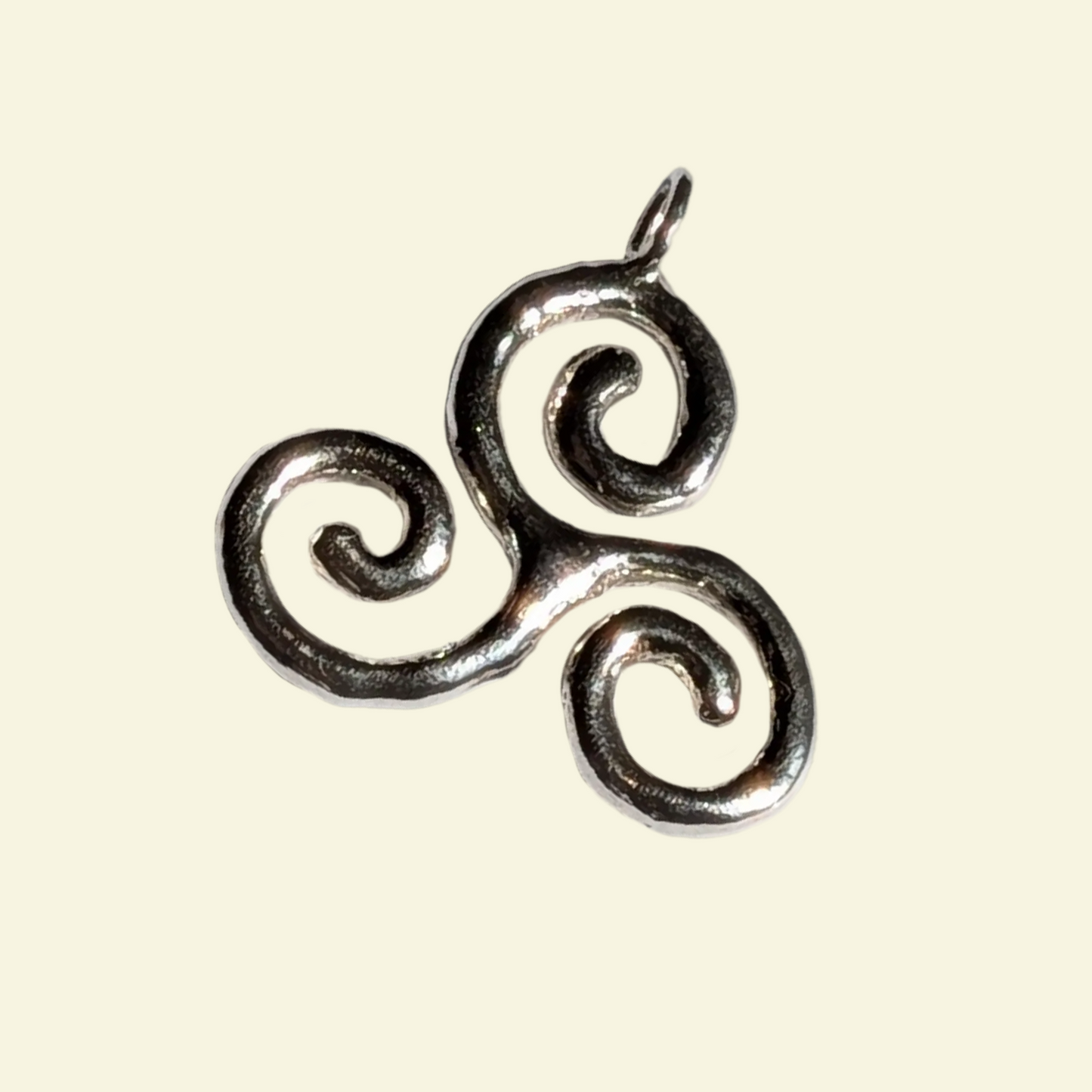 Triskelion Charm Silver
