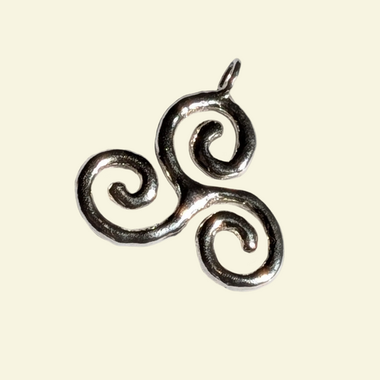 Triskelion Charm Silver