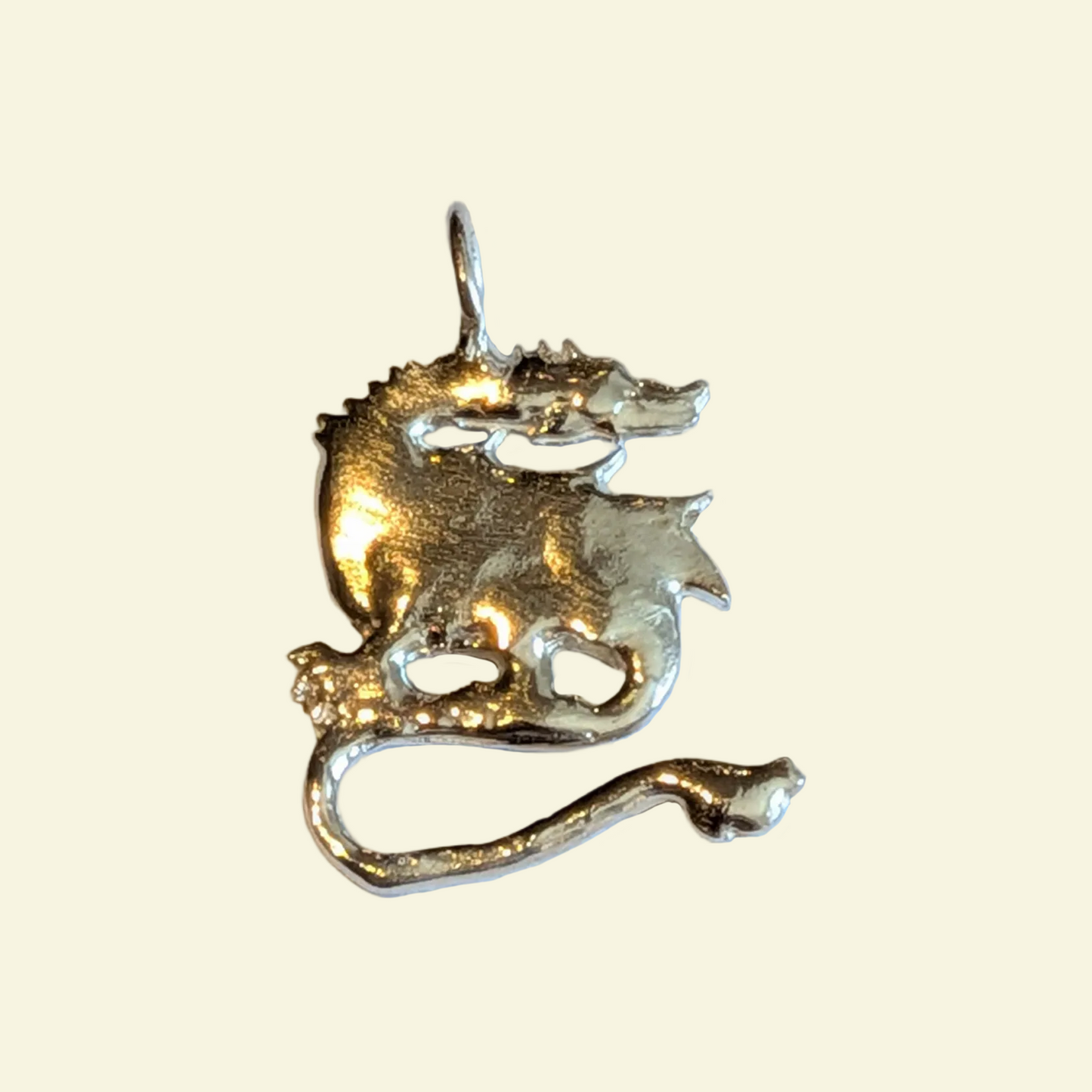Wyvern Charm Silver