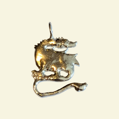 Wyvern Charm Silver