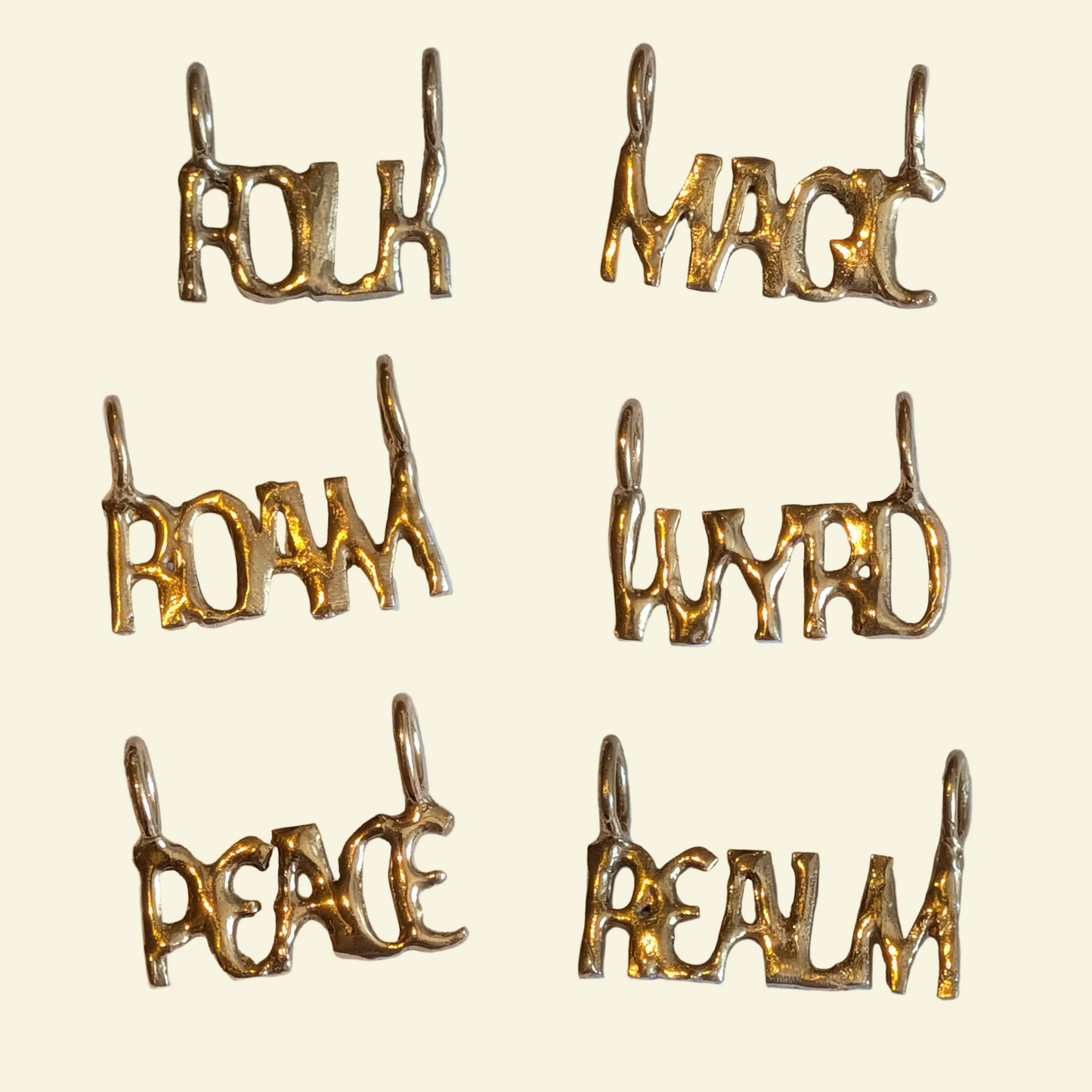 Word Charm Bronze